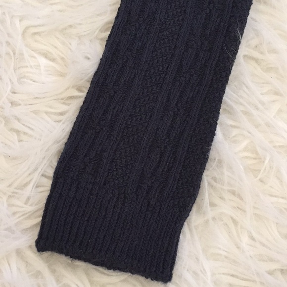 NWOT Navy Knit Footless Tights - Picture 2 of 5